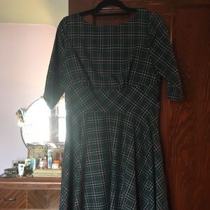 Hell Bunny green tartan L